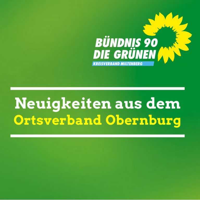 Obernburger Grüne wollen auch mit ihrer eigenen Stadtratsliste Orientierung an Ökologischem und Sozialem