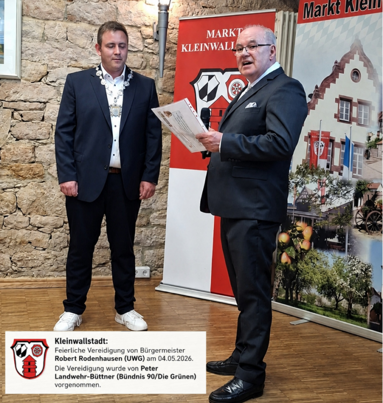 Kleinwallstadt: Vereidigung des Bürgermeisters